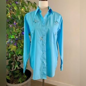 Fabrizio Vintage Blingy Embellished Blouse